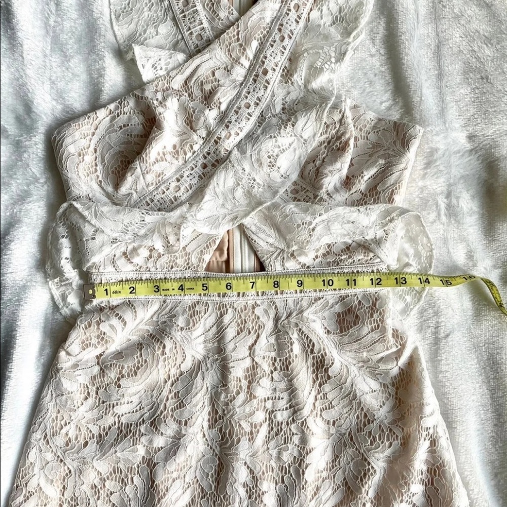 NWT BCBCMAXAZRIA CAREEN RUFFLE DRESS BRIDAL SHOWER - Picture 6 of 7